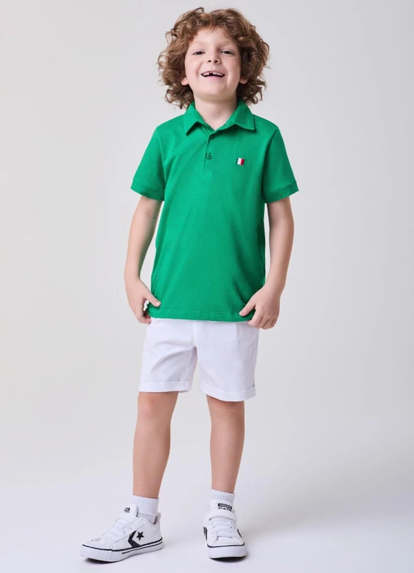 Bimbi - Conjunto Verde com Off White Verde