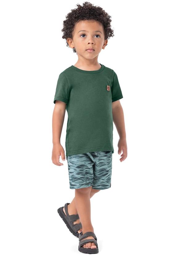 Carinhoso - Conjunto Verde Comfort em Moletinho Menino