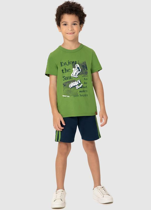 Malwee Kids - Conjunto Verde Esmeralda Enjoy The Sun