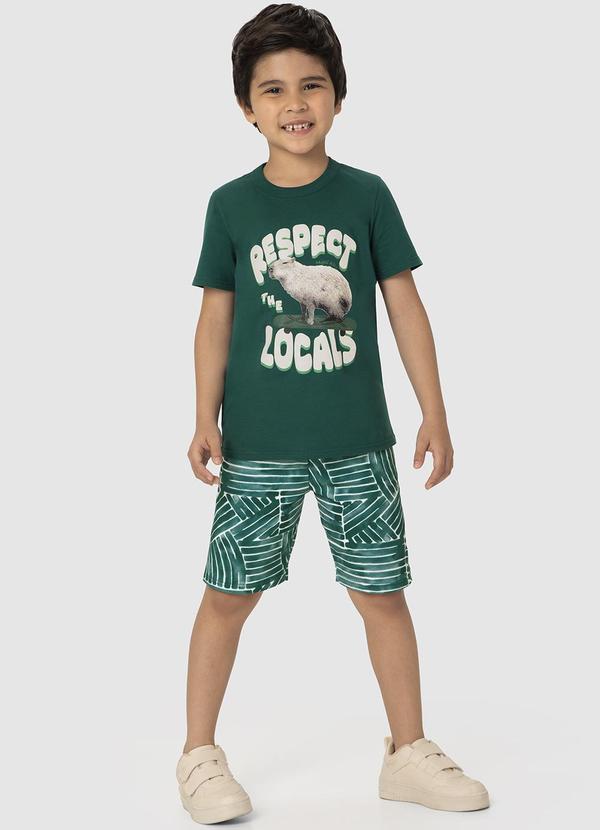 Malwee Kids - Conjunto Verde Esmeralda Respect The Locals