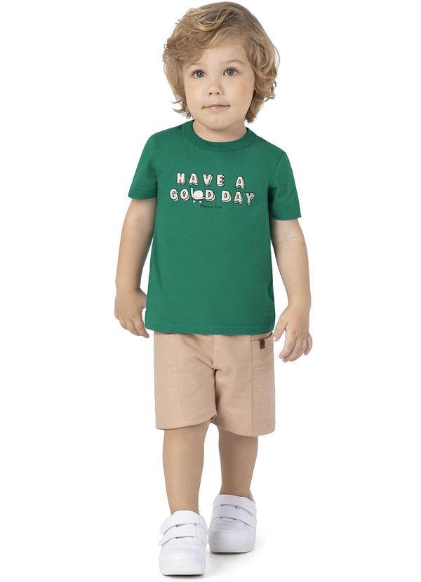 Malwee Kids - Conjunto Verde Have a Good Day Moletom