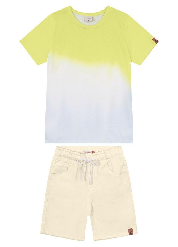 Carinhoso - Conjunto Verde Limão Comfort Tie Dye Menino 2