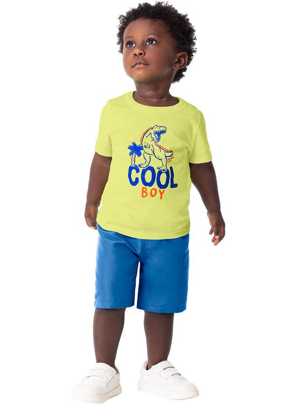 Malwee Kids - Conjunto Verde Limão Cool em Microfibra Menino