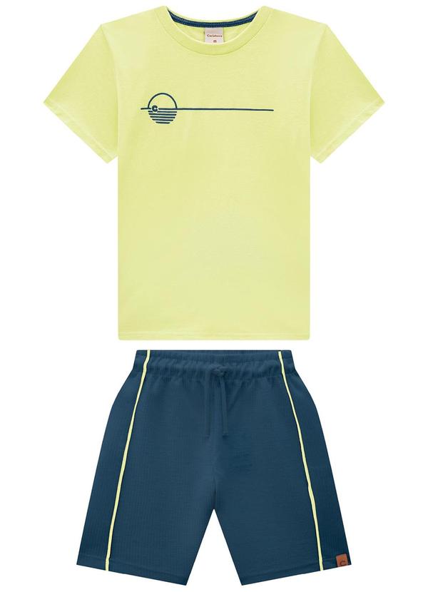 Carinhoso - Conjunto Verde Limão Geométrico