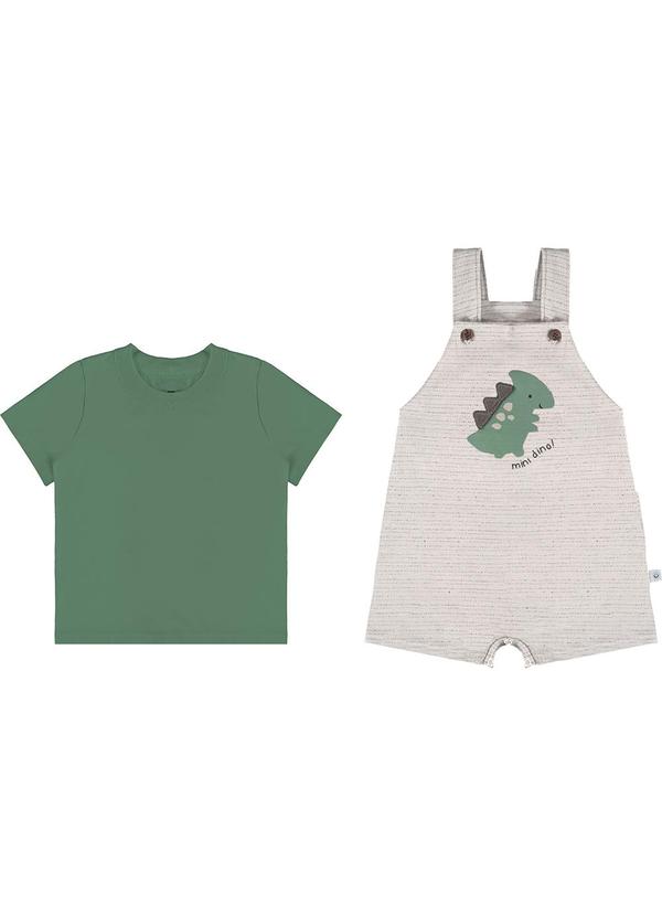 Malwee Kids - Conjunto Verde Militar Dino Menino