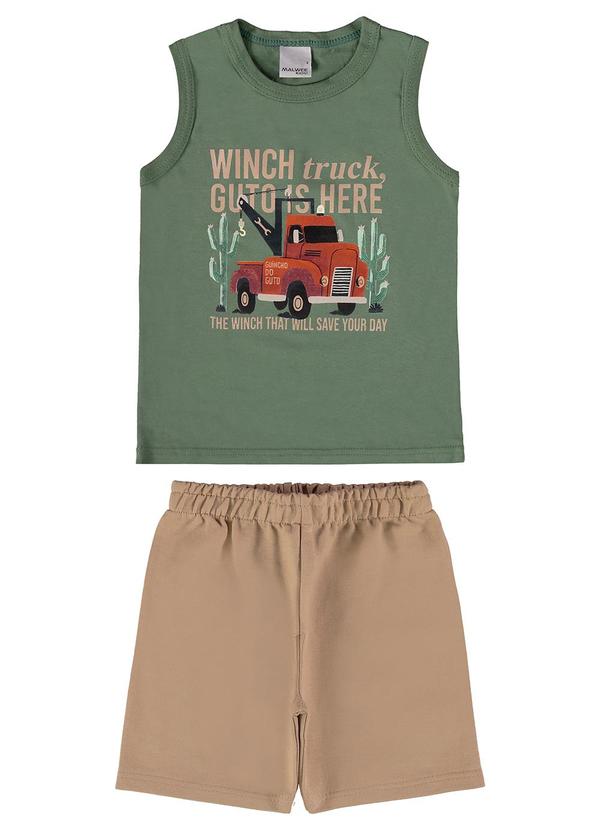 Malwee Kids - Conjunto Verde Musgo Guincho do Guto Menino