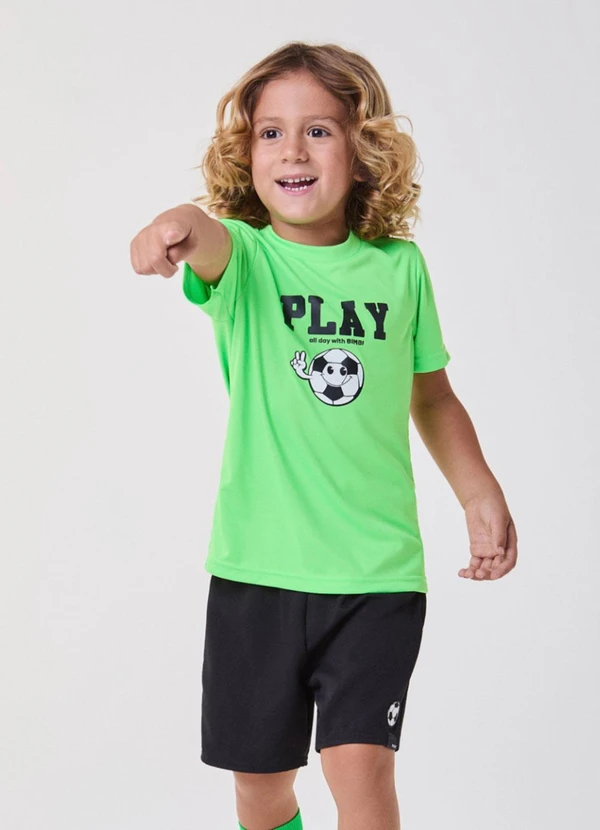 Bimbi - Conjunto Verde Neon Play Verde