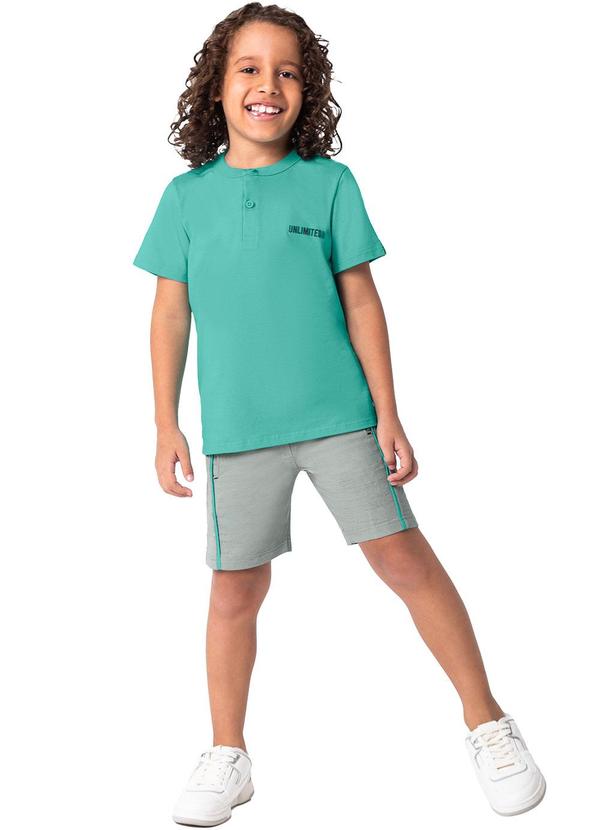 Malwee Kids - Conjunto Verde Unlimited em Moletinho Menino