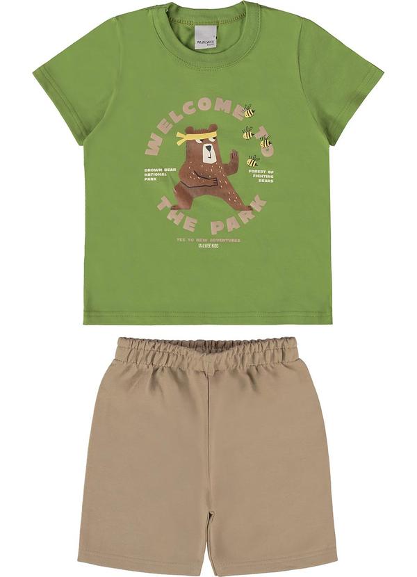 Malwee Kids - Conjunto Verde Welcome To The Park