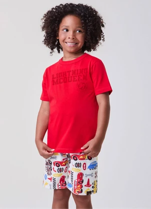 Bimbi - Conjunto Vermelho do Filme Carros Vermelho - BIMBI