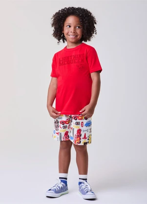 Bimbi - Conjunto Vermelho do Filme Carros Vermelho - BIMBI