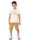 Malwee Kids - Conjunto Waves & Breeze em Moletom Verde Musgo - variação: Off White