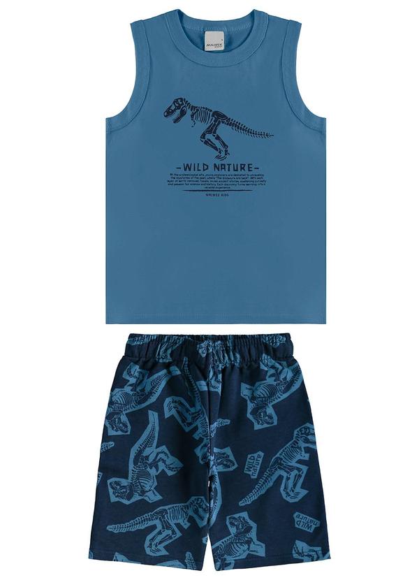 Malwee Kids - Conjunto Wild Nature Azul Petróleo