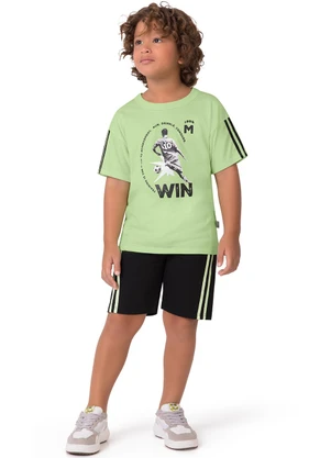 Malwee Kids - Conjunto Win em Moletinho Verde Claro - MALWEE KIDS