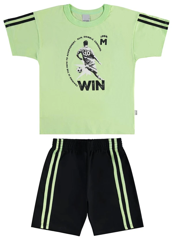 Malwee Kids - Conjunto Win em Moletinho Verde Claro 4