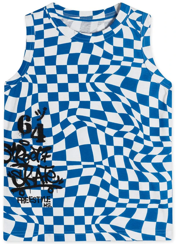 Conjunto Xadrez Moletom Masculino Azul Marisol