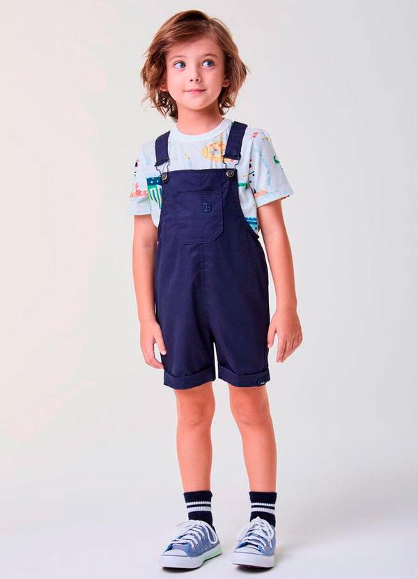 Bimbi - Jardineira Marinho com Fivelas Marinho 2