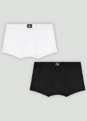Kit 2 Cuecas Infantil em Cotton Quimby Preto - QUIMBY