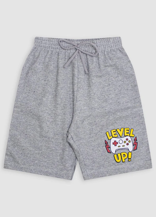 Turminha - Kit 4 Bermudas Infantis de Moletom Gamer - Sortido 2