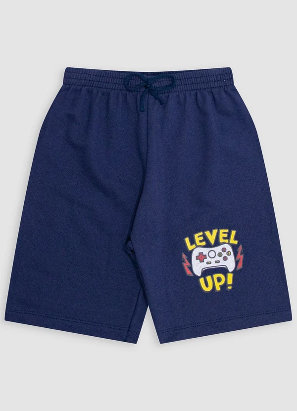 Turminha - Kit 4 Bermudas Infantis de Moletom Gamer - Sortido 4