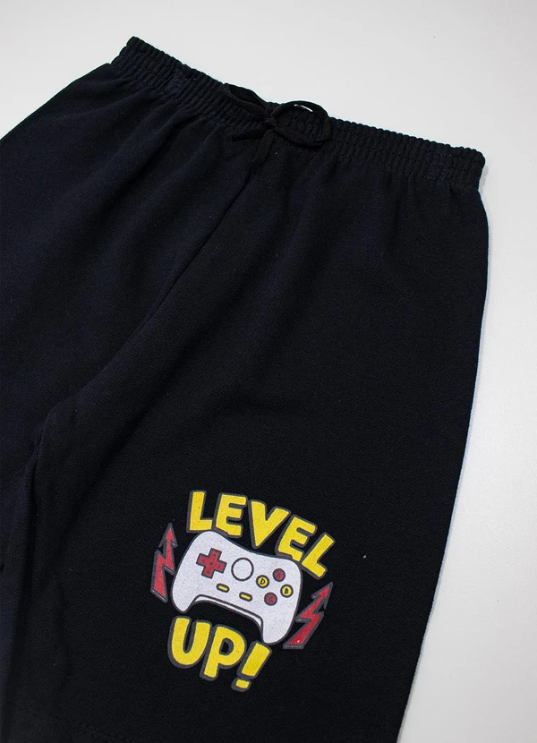 Turminha - Kit 4 Bermudas Infantis de Moletom Gamer - Sortido 5