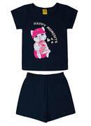 Kit 6 Conjuntos Blusa com Shorts Menina Rovi Kids