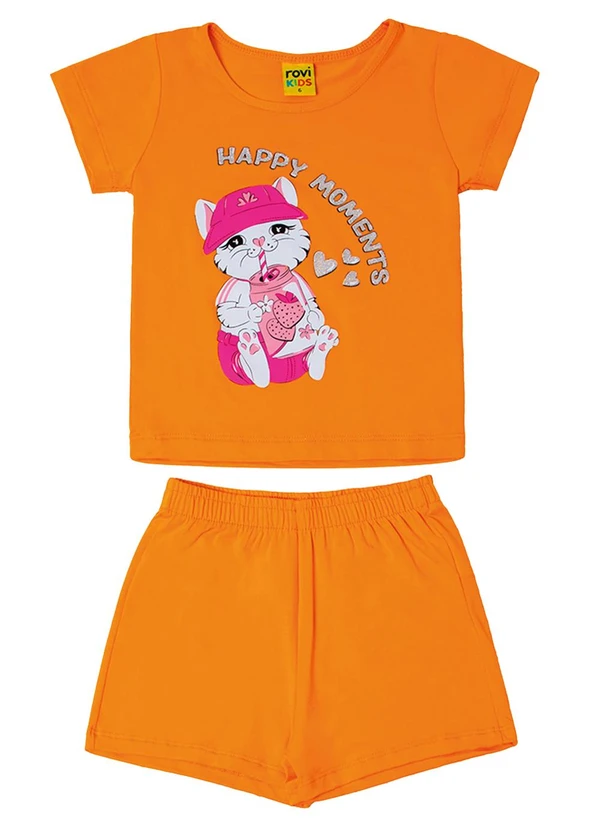 Rovitex - Kit 6 Conjuntos Blusa com Shorts Menina Rovi Kids 4