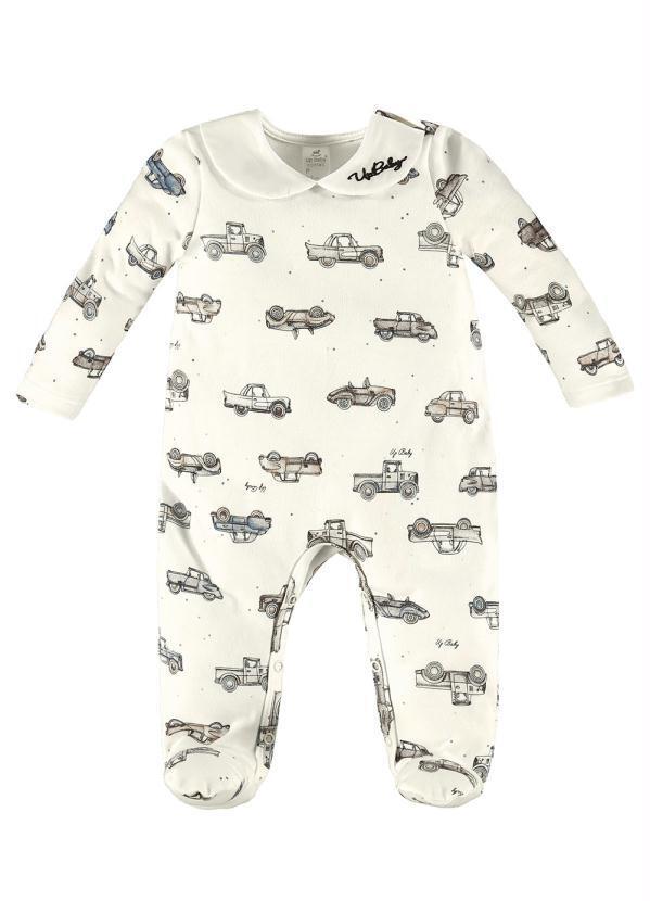 Up Baby - Kit Saída Maternidade Bebê Menino Off White