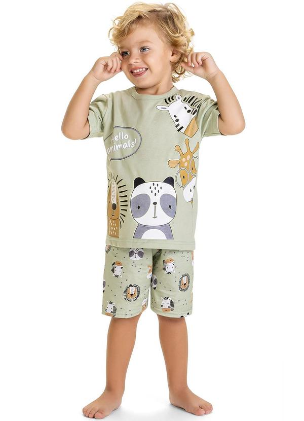 Kyly - Pijama Infantil Menino Bichinhos Verde