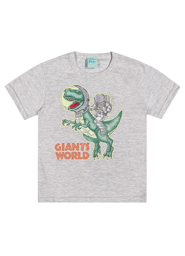 Kyly - Pijama Infantil Menino Dinossauro Cinza 3