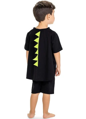 Kyly - Pijama Infantil Menino Dinossauro Preto - KYLY
