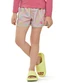 Elian - Short Infantil Menina Estampado Tactel Laranja - variação: Rosa