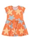 Elian - Vestido Infantil Menina Estrela-Do-Mar Laranja - variação: Laranja