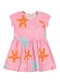 Elian - Vestido Infantil Menina Estrela-Do-Mar Laranja - variação: Rosa
