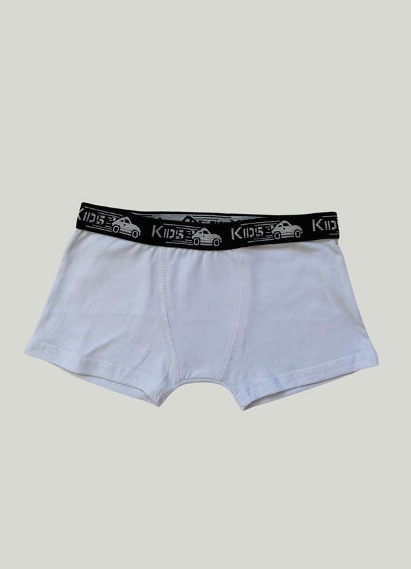 Miniman - Cueca Boxer Infantil Branco