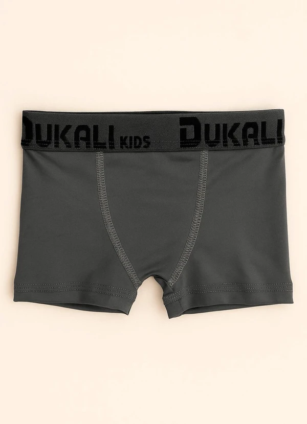 Dukali - Cueca Boxer Infantil Cinza