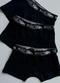 Outlet - Cueca Boxer Infantil Azul Marinho - variação: Preto