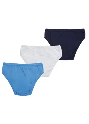 Kit 3 Cuecas Slip Infantil Select - SELECT