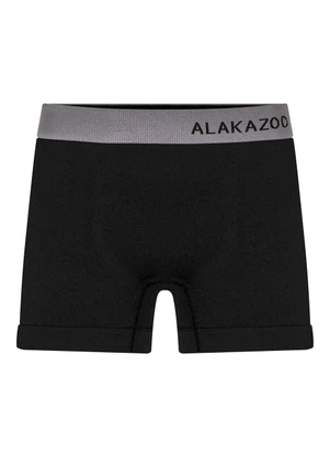 Alakazoo - Kit com 2 Cuecas Infantis sem Costura Preto - ALAKAZOO