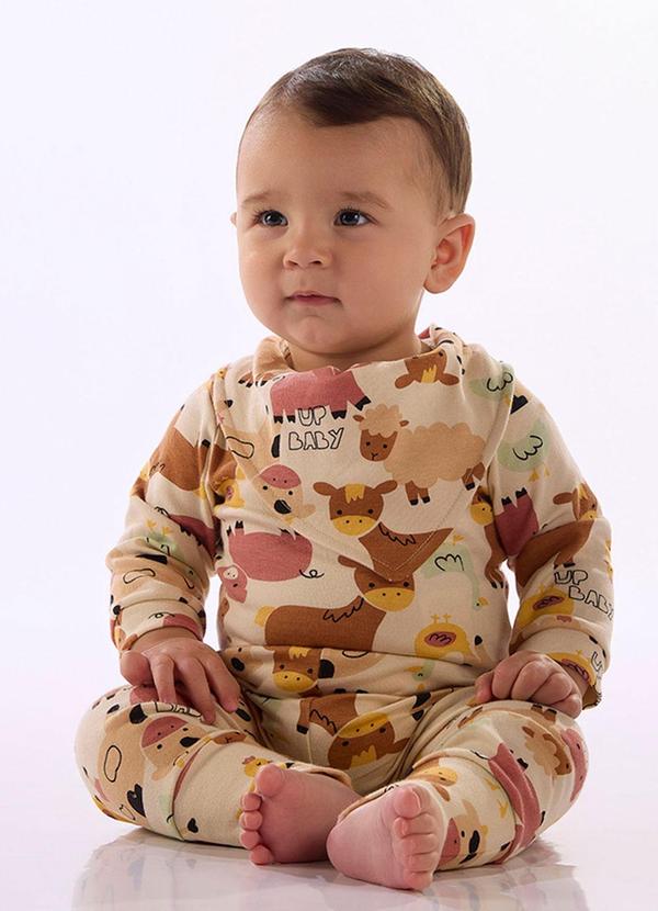 Up Baby - Babador Bandana Suedine Estampado
