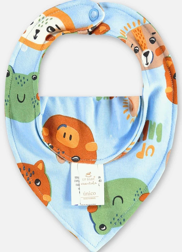 Up Baby - Babador Suedine Bebê Menino Azul 2