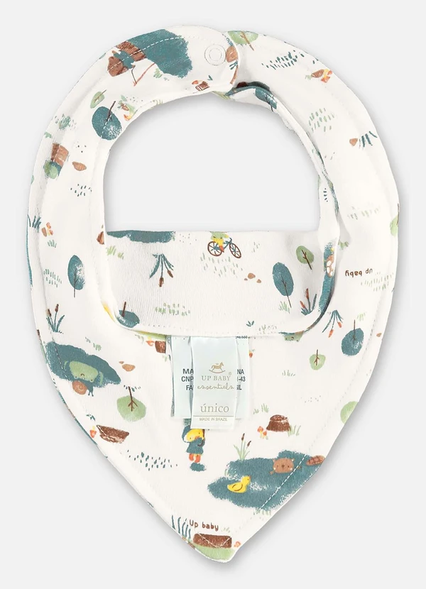 Up Baby - Babador Suedine Bebê Menino Bege 2