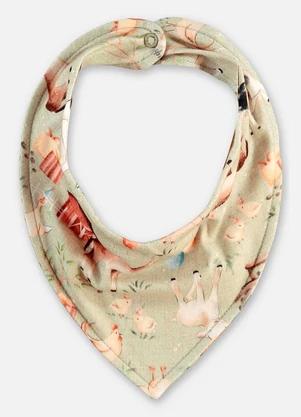 Up Baby - Babador Suedine Bebê Menino Verde - UP BABY