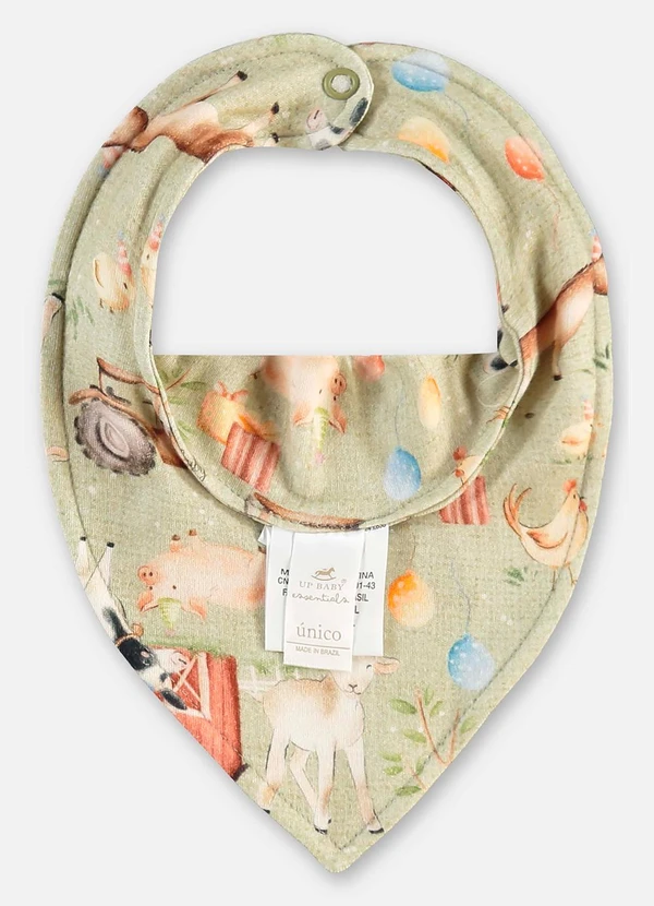 Up Baby - Babador Suedine Bebê Menino Verde 2