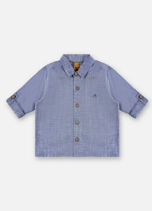 Up Baby - Bata Bebê Menino Algodão Azul - UP BABY