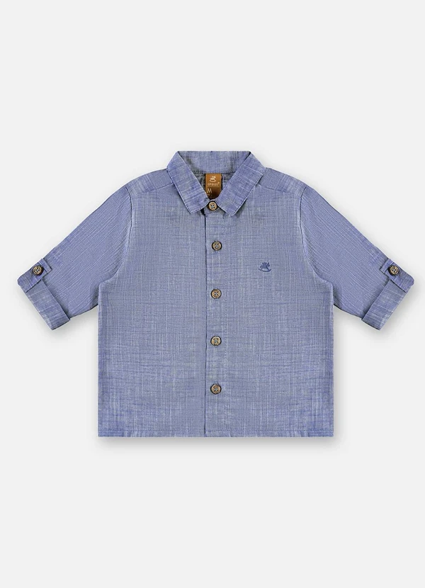 Up Baby - Bata Bebê Menino Algodão Azul