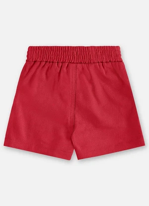 Up Baby - Bermuda Linho Bebê Menino Vermelho - UP BABY