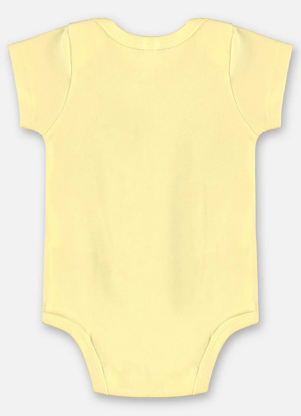 Up Baby - Body Bebê Menino Suedine Amarelo 2