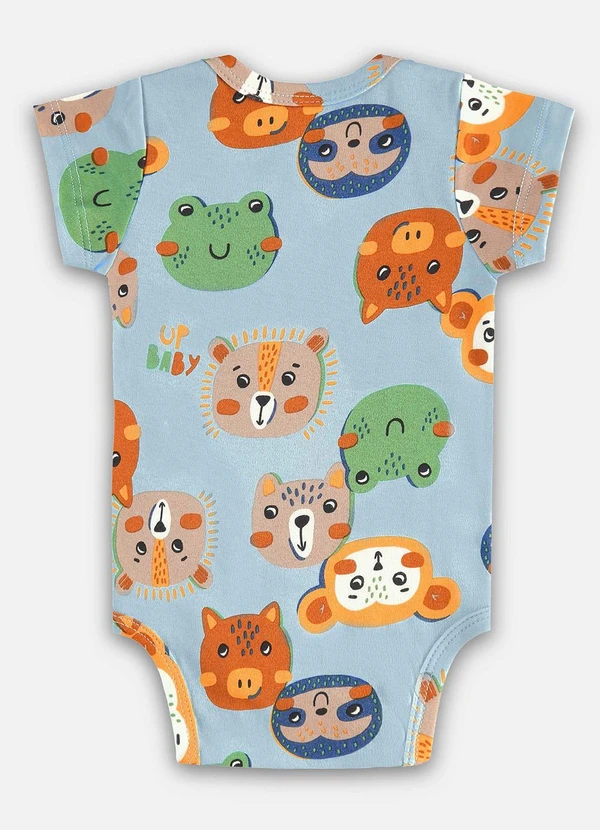 Up Baby - Body Bebê Menino Suedine Azul 3