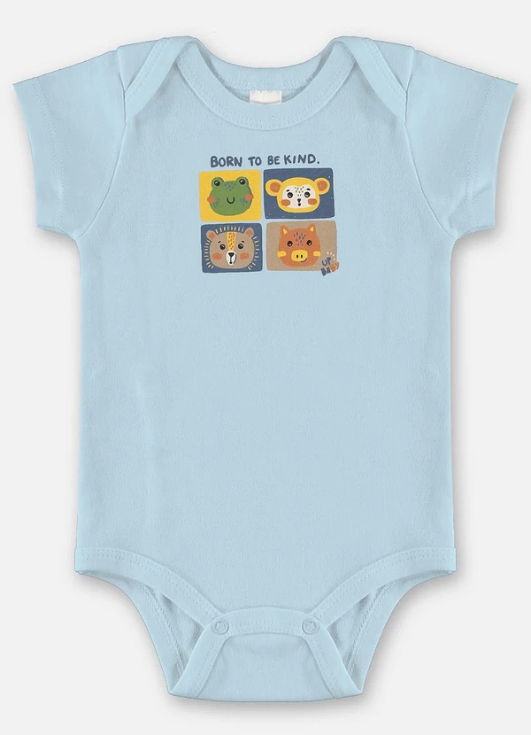 Up Baby - Body Bebê Menino Suedine Azul